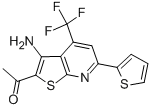 1-[3-AMINO-6-(2-THIENYL)-4-(TRIFLUOROMETHYL)THIENO[2,3-B]PYRIDIN-2-YL]ETHAN-1-ONE CAS#: 285980-95-2