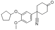 1-[3-(CYCLOPENTYLOXY)-4-METHOXYPHENYL]-4-OXOCYCLOHEXANE-1-CARBONITRILE CAS#: 152630-47-2