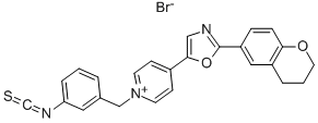 1-(3-ISOTHIOCYANATOBENZYL)-4-[2-(3,4-DIHYDRO-2H-1-BENZOPYRAN-6-YL)-5-OXAZOLYL]PYRIDINIUM BROMIDE CAS#: 155863-01-7