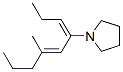 1-(3-Methyl-1-propylidene-2-hexenyl)pyrrolidine CAS#: 31100-59-1