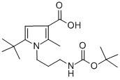 1-{3-[(TERT-BUTOXYCARBONYL)AMINO]PROPYL}-5-(TERT-BUTYL)-2-METHYL-1H-PYRROLE-3-CARBOXYLIC ACID CAS#: 306936-18-5