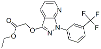 [[1-[3-(Trifluoromethyl)phenyl]-1H-pyrazolo[3,4-b]pyridin-3-yl]oxy]acetic acid ethyl ester CAS#: 34580-65-9