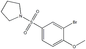 1-[(3-bromo-4-methoxyphenyl)sulfonyl]pyrrolidine CAS#: 332354-62-8