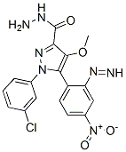 1-(3-chlorophenyl)-4-methoxy-5-(4-nitrophenyl)diazenyl-pyrazole-3-carb ohydrazide CAS#: 172701-54-1