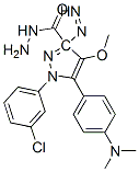 1-(3-chlorophenyl)-5-(4-dimethylaminophenyl)diazenyl-4-methoxy-pyrazol e-3-carbohydrazide CAS#: 172701-52-9