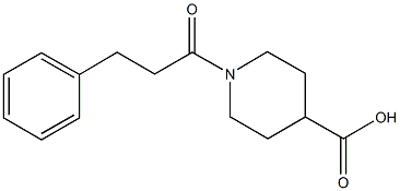 1-(3-phenylpropanoyl)piperidine-4-carboxylic acid CAS#: 147636-42-8