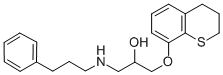 1-((3,4-Dihydro-2H-1-benzothiopyran-8-yl)oxy)-3-((3-phenylpropyl)amino )-2-propanol CAS#: 153804-64-9