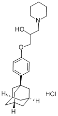 1-[4-(1-ADAMANTYL)PHENOXY]-3-PIPERIDINOPROPAN-2-OL HYDROCHLORIDE CAS#: 175136-32-0