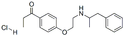 1-[4-[2-[(1-methyl-2-phenylethyl)amino]ethoxy]phenyl]propan-1-one hydrochloride CAS#: 34535-82-5