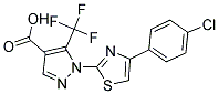 1-[4-(4-CHLOROPHENYL)-1,3-THIAZOL-2-YL]-5-(TRIFLUOROMETHYL)-1H-PYRAZOLE-4-CARBOXYLIC ACID CAS#: 159885-82-2