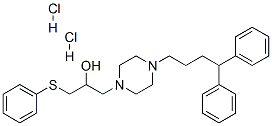1-[4-(4,4-diphenylbutyl)piperazin-1-yl]-3-phenylsulfanyl-propan-2-ol d ihydrochloride CAS#: 143760-05-8