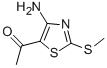 1-[4-AMINO-2-(METHYLSULFANYL)-1,3-THIAZOL-5-YL]ETHANONE CAS#: 39736-26-0