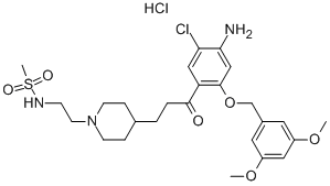 1-[4-AMINO-5-CHLORO-2-(3,5-DIMETHOXYPHENYL)METHYLOXY]-3-[[1-[2-METHYLSULPHONYLAMINO]ETHYL]PIPERIDIN-4-YL]PROPAN-1-ONE HYDROCHLORIDE CAS#: 167710-87-4
