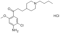 1-(4-AMINO-5-CHLORO-2-METHOXYPHENYL)-3-[1-BUTYL-4-PIPERIDINYL]-1-PROPANONE HYDROCHLORIDE CAS#: 168986-60-5