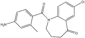 1-(4-Amino-2-methylbenzoyl)-7-chloro-1,2,3,4-tetrahydro-5H-1-benzazepin-5-one CAS#: 137977-97-0