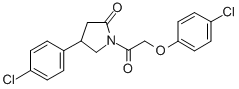1-((4-Chlorophenoxy)acetyl)-4-(4-chlorophenyl)-2-pyrrolidinone CAS#: 137427-80-6