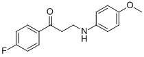 1-(4-FLUOROPHENYL)-3-(4-METHOXYANILINO)-1-PROPANONE CAS#: 37155-08-1