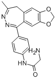 1-(4-Glycylaminophenyl)-4-methyl-7,8-methylenedioxy-5H-2,3-benzodiazep ine CAS#: 143691-84-3