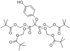 1-[(4-HYDROXYPHENOXY)ETHYLIDENE]BIS[PHOSPHINYLIDYNEBIS(OXYMETHYLENE)]-2,2-DIMETHYLPROPANOATE CAS#: 142523-14-6
