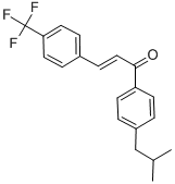 1-(4-ISOBUTYLPHENYL)-3-[4-(TRIFLUOROMETHYL)PHENYL]PROP-2-EN-1-ONE CAS#: 175205-28-4