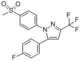1-[(4-METHYLSULFONYL)PHENYL]-3-TRIFLUOROMETHYL-5-(4-FLUOROPHENYL)PYRAZOLE CAS#: 162054-19-5