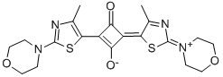 1-(4-Methyl-2-morpholino-thiazol-5-yl)-3-(2,5-dihydro-4-methyl-2-morpholin-1-ylidene-onium-thiazol-5-ylidene)-2-oxo-cyclobuten-4-olate CAS#: 164534-34-3