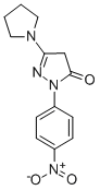 1-(4-Nitrophenyl)-3-pyrrolidino-2-pyrazolin-5-one CAS#: 30818-17-8