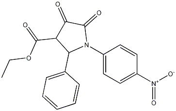 1-(4-Nitrophenyl)-4,5-dioxo-2-phenyl-3-pyrrolidinecarboxylic acid ethyl ester CAS#: 131189-28-1