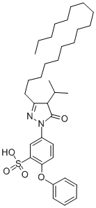 1-(4-PHENOXY-3-SULFOPHENYL)-3-HEPTADECYL-4-ISOPROPYL-2-PYRAZOLIN-5-ONE CAS#: 115345-38-5