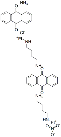 1-(4-aminobutylamino)anthracene-9,10-dione, azane, platinum(+2) cation , chloride, nitrate CAS#: 139164-42-4