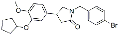 1-(4-bromobenzyl)-4-(3-(cyclopentyloxy)-4-methoxyphenyl)pyrrolidin-2-one CAS#: 146426-61-1