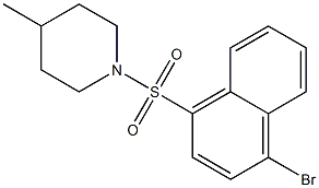 1-((4-bromonaphthalen-1-yl)sulfonyl)-4-methylpiperidine CAS#: 364623-38-1