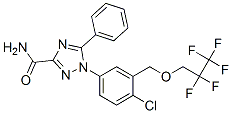 1-[4-chloro-3-(2,2,3,3,3-pentafluoropropoxymethyl)phenyl]-5-phenyl-1,2 ,4-triazole-3-carboxamide CAS#: 119126-15-7