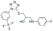 1-[(4-fluorophenyl)amino]-3-[1-[3-(trifluoromethyl)phenyl]tetrazol-5-y l]sulfanyl-propan-2-ol CAS#: 133506-55-5