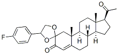 (1'-(4-fluorophenyl)(ethylenedioxy))pregn-4-ene-3,20-dione CAS#: 147151-82-4