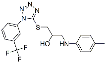 1-[(4-methylphenyl)amino]-3-[1-[3-(trifluoromethyl)phenyl]tetrazol-5-y l]sulfanyl-propan-2-ol CAS#: 133506-56-6