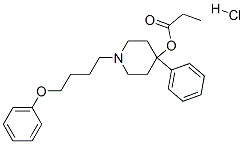 [1-(4-phenoxybutyl)-4-phenyl-4-piperidyl] propanoate hydrochloride CAS#: 128864-82-4