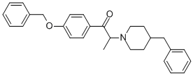 1-[4-(phenylmethoxy)phenyl]-2-[4-(phenylmethyl)piperidino]propan-1-one CAS#: 35133-39-2