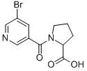 1-(5-BROMO-PYRIDINE-3-CARBONYL)-PYRROLIDINE-2-CARBOXYLIC ACID CAS#: 126581-82-6