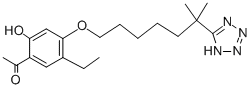 1-[5-ETHYL-2-HYDROXY-4-[[6-METHYL-6-(1H-TETRAZOL-5-YL)HEPTYL]OXY]PHENYL]ETHANONE CAS#: 117690-79-6