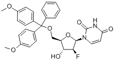 1-[5-O-[Bis(4-methoxyphenyl)phenylmethyl]-2-deoxy-2-fluoro-beta-D-arabinofuranosyl]-2,4(1H,3H)-pyrimidinedione CAS#: 144822-63-9