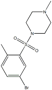 1-[(5-bromo-2-methylphenyl)sulfonyl]-4-methylpiperazine CAS#: 364623-10-9