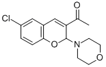 1-(6-Chloro-2-(4-morpholinyl)-2H-benzopyran-3-yl)ethanone CAS#: 122438-02-2