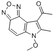 1-(6-METHOXY-7-METHYL-6H-[1,2,5]OXADIAZOLO[3,4-E]INDOL-8-YL)ETHAN-1-ONE CAS#: 306935-64-8