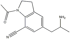1-Acetyl-5-(2-aminopropyl)-2,3-dihydro-1H-indole-7-carbonitrile CAS#: 175837-01-1