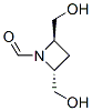 1-Azetidinecarboxaldehyde, 2,4-bis(hydroxymethyl)-, (2R-trans)- (9CI) CAS#: 168648-14-4