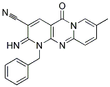 1-BENZYL-2-IMINO-8-METHYL-5-OXO-1,5-DIHYDRO-2H-DIPYRIDO[1,2-A:2',3'-D]PYRIMIDINE-3-CARBONITRILE CAS#: 302936-84-1