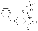 1-BENZYL-4-(TERT-BUTOXYCARBONYLAMINO)PIPERIDINE-4-CARBOXYLIC ACID CAS#: 150435-81-7