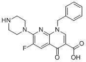 1-BENZYL-6-FLUORO-4-OXO-7-PIPERAZIN-1-YL-1,4-DIHYDRO-[1,8]NAPHTHYRIDINE-3-CARBOXYLIC ACID CAS#: 115274-33-4