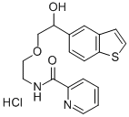 1-(Benzo(b)thiophen-5-yl)-2-(1-(nicotinoylamino)ethoxy)ethanol hydroch loride CAS#: 142934-83-6